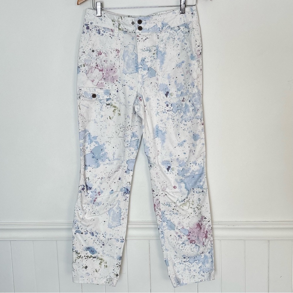 Anthropologie The Wanderer Watercolor Cargo Pants Size 28 *J8